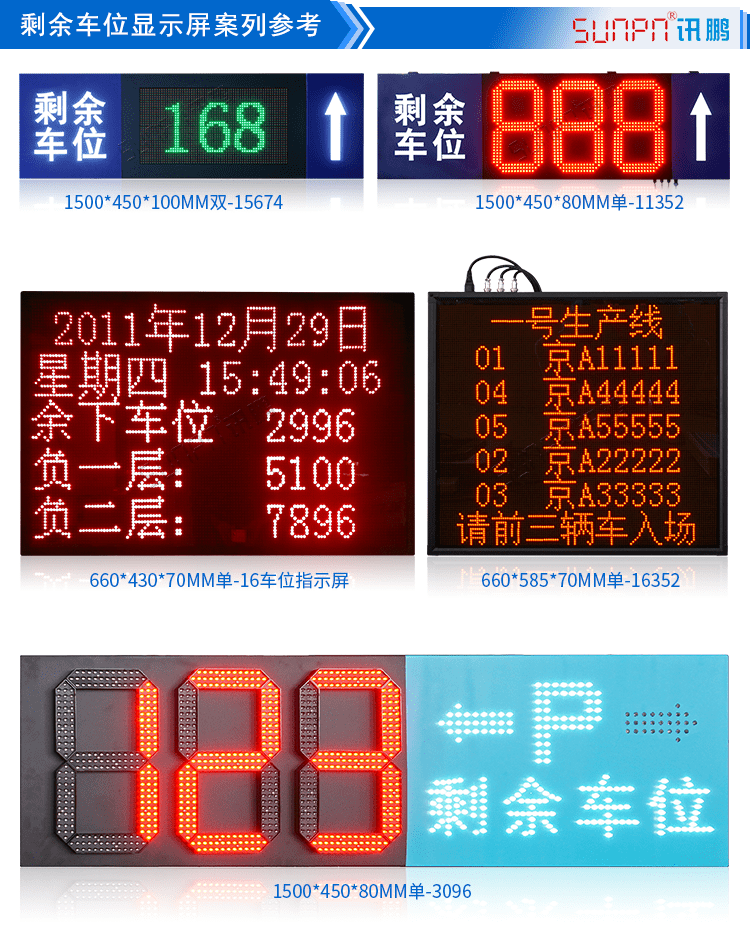 剩余車位導(dǎo)向標(biāo)識牌案例參考