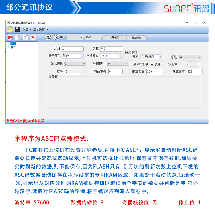 LED點陣單元板顯示屏通訊協(xié)議