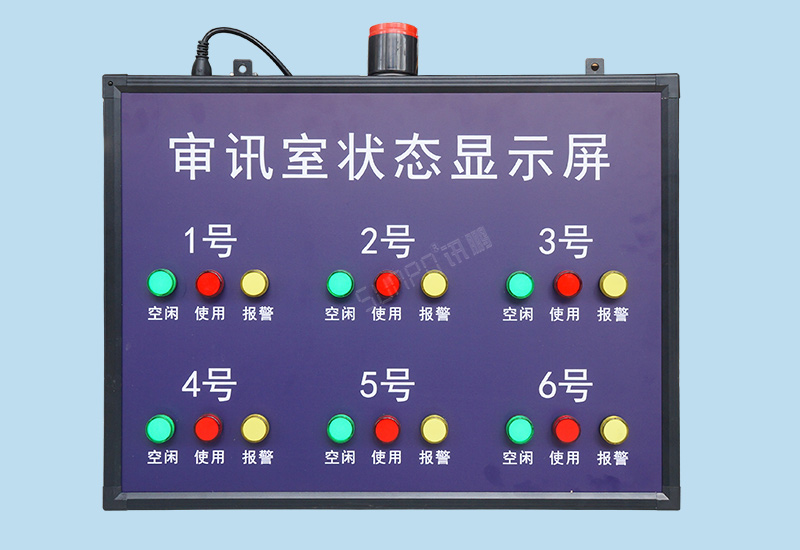 會議室使用狀態(tài)顯示屏_審訊室顯示屏_訊鵬定制 