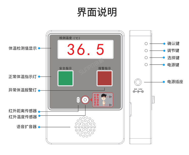 體溫篩查儀界面說(shuō)明