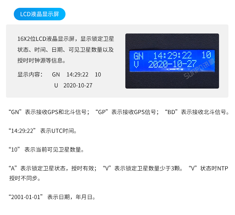 NTP網(wǎng)絡(luò)授時服務(wù)器-LCD液晶顯示屏