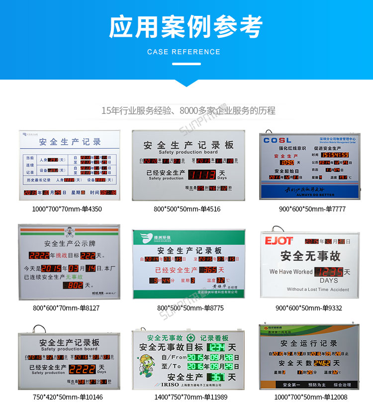 安全運行記錄牌-應(yīng)用案例參考