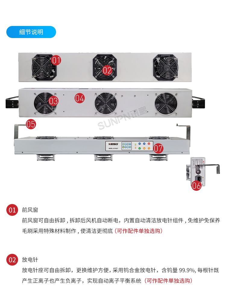 工業(yè)智能離子風(fēng)機(jī)-SP-95AR細(xì)節(jié)說明