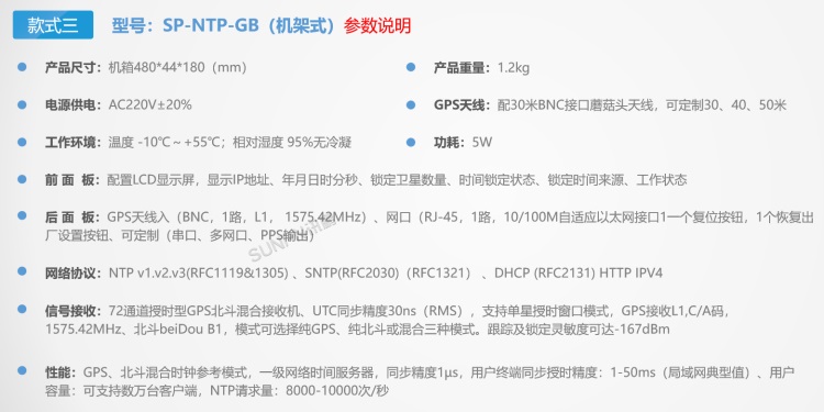 同步時鐘服務(wù)器介紹-NTP-GB參數(shù)說明